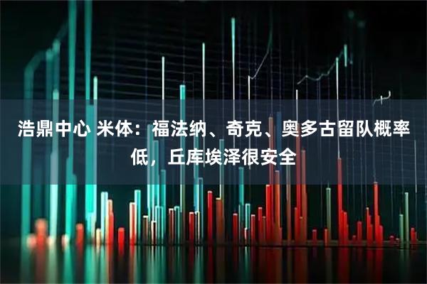 浩鼎中心 米体：福法纳、奇克、奥多古留队概率低，丘库埃泽很安全